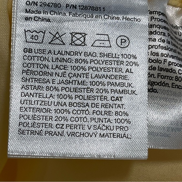 Divided Boho Chic Trendy Lace Trim Drawstring  Shorts, Sz M, Sherbet Yellow - Picture 7 of 7